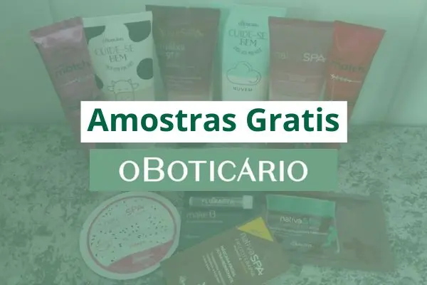 Amostras grátis O Boticário