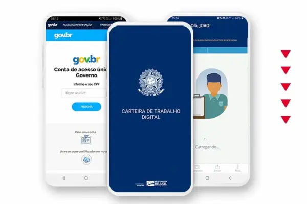aplicativo da Carteira de Trabalho Digital