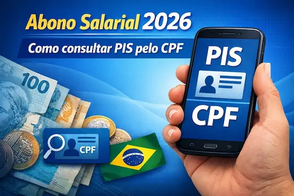 Abono Salarial 2026 Como consultar PIS pelo CPF