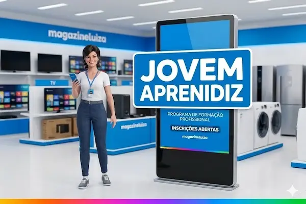 Magazine Luiza contrata jovem aprendiz