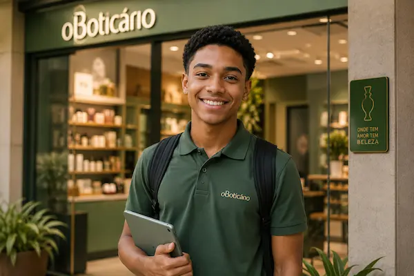 jovem aprendiz boticario