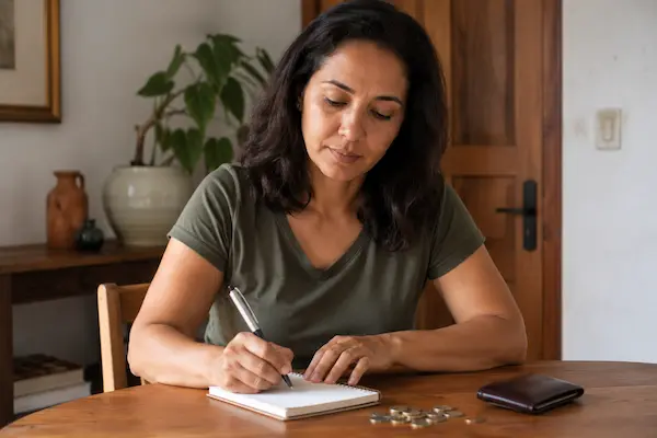 organizar as finanças no caderno
